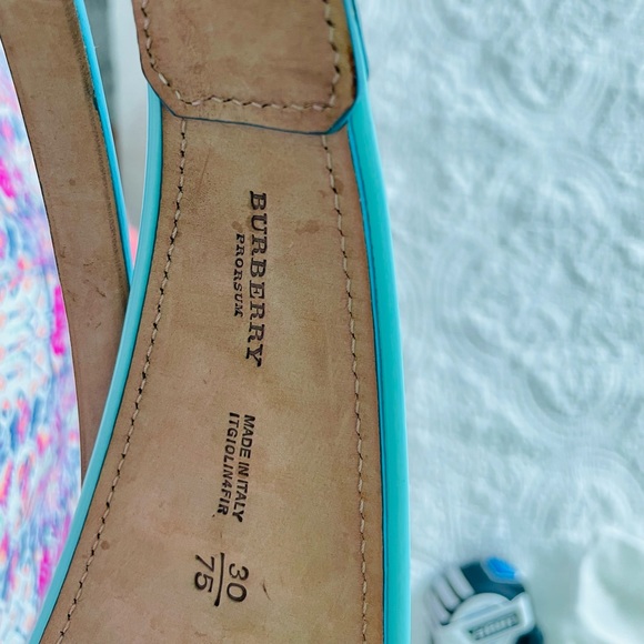 Burberry Prorsum authentic leather belt in a beautiful teal color. New. - Picture 4 of 4